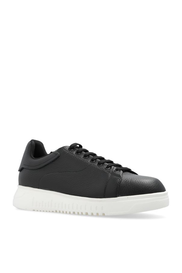 emporio armani white blouse - Black Sneakers with logo